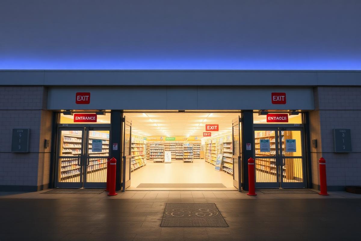 Exit Gates & Vorkassenzone, Discounter